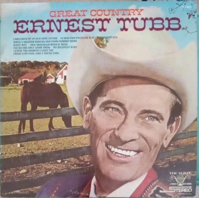 Ernest Tubb - Great Country Vinyl LP (1968 Vocalion VL 73877) - Image 1 of 3