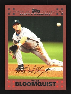 Willie Bloomquist Seattle Mariners 2007 Topps Copper #585 SN /56 - Image 1 of 2