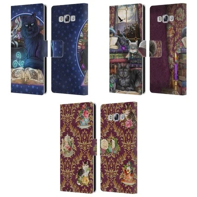 OFFICIAL BRIGID ASHWOOD CATS LEATHER BOOK WALLET CASE COVER FOR SAMSUNG PHONES 3 - Image 1 of 4