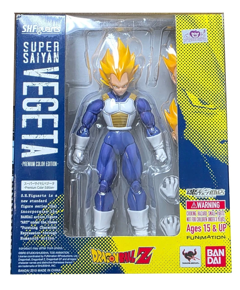 Tamashii Dragon Ball Z: Super Saiyan Vegeta S.H. Figura de acción Figuarts PREMIUM Foto 1 de 1