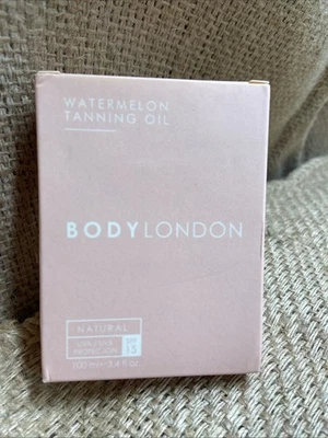 Bali Body London Watermelon Tanning Oil SPF 6 3.4oz NEW In Box Exp Date 04/2026 - Image 1 of 3