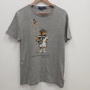 Ralph Lauren Slim Fit T-Shirt Size M Grey Men's Rowing Damaged Designer RMF-FPL7 - Picture 1 of 8