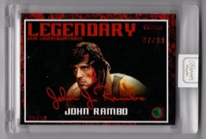 2024 Rambo Keepsake Edition John Rambo #20 Legendary Gem Lasersignatures /99 SP - Picture 1 of 2