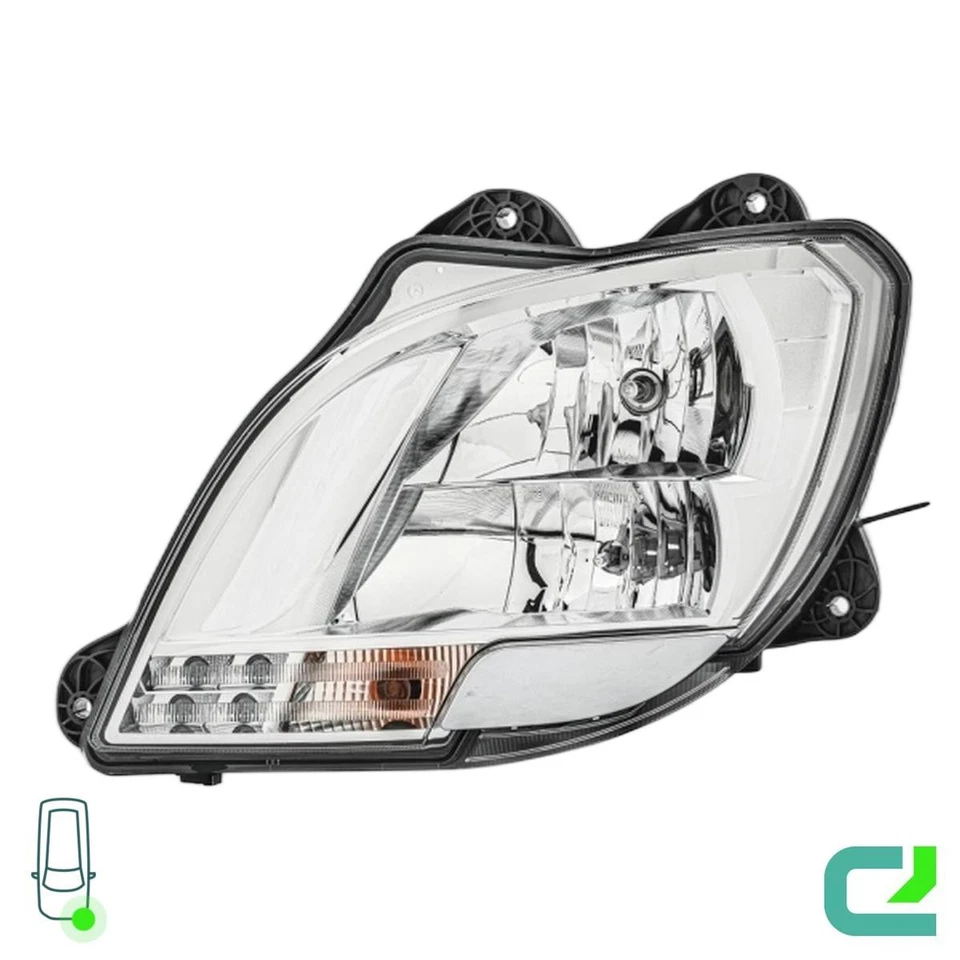 Hauptscheinwerfer links 24 V P21W Halogen HELLA für DAF CF FA 370 - Bild 1 von 4