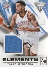 2013-14 Panini Titanium Elements Jerseys #16 Thabo Sefolosha Jsy