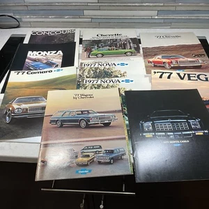 1977 Chevrolet Chevelle, Malibu Vega Camaro Nova Dealer Sales-Showroom Brochures - Picture 1 of 9