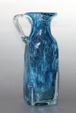 Schweizer, Sarner Glas Vase mit Henkel, Unikat, H. ~ 26cm, ~ 1,9kg, ~ Vintage
