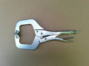 Pittsburgh Locking C Clamp Pliers 11" Swivel Pads Welding Grip Vise Tool - Picture 1 of 4