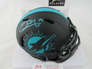 Jakeem Grant Miami Dolphins Signed Autograph Eclipse  Mini Helmet JSA  - Picture 1 of 3