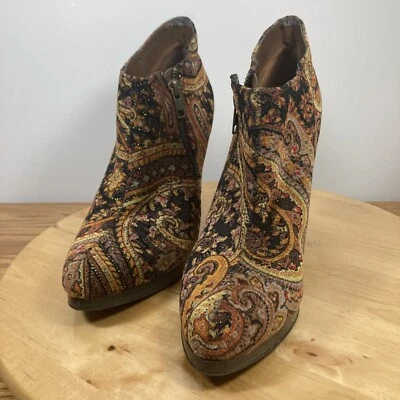 Botines Diba inspirados vintage de cachemira afilada para mujer talla 9M Foto 1 de 4