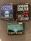 Catherine Coulter Lot I AudioBooks -Split Second, Whiplash, Point Blank