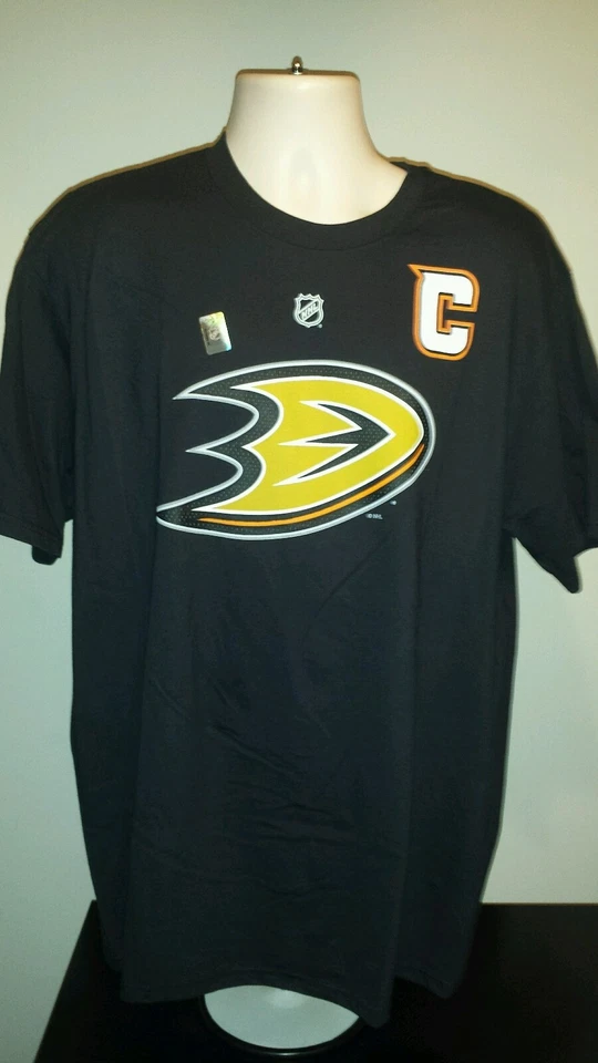 Camiseta negra XL Anaheim Ducks Reebok Big Logo Foto 1 de 1