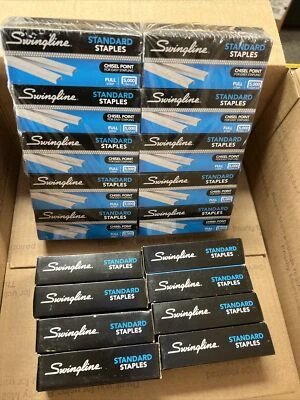 Grapas Swingline estándar 1/4 pulgadas de largo 210/tira 5000/caja paquete de 5 nuevas EE. UU. Foto 1 de 3