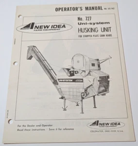 Nueva Idea Nº 727 Uni System Unidad de Descascarillado Manual de Operador Nº US142 8/69 985597 - Imagen 1 de 2