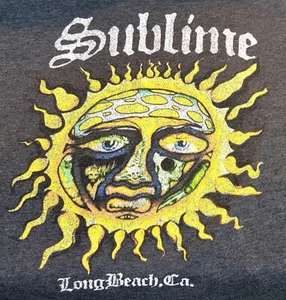 Sublime Tee Genuine Retro L Faded Look Sun Soleil Sol Tour - Picture 1 of 6