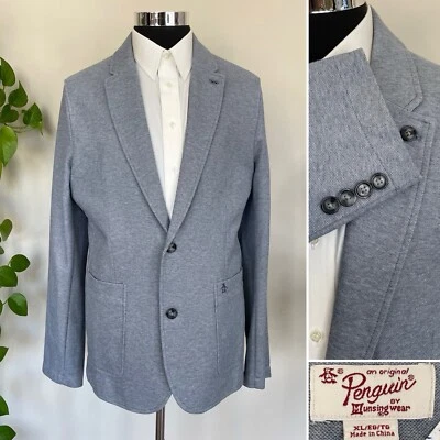Chaqueta Abrigo Deportivo Original by Penguin Dos Botones Mezcla Algodón Talla 40R Foto 1 de 4