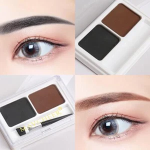 Double Color Eyebrow Powder Natural 3D Waterproof and Sweatproof❈ M7C0 - Picture 1 of 12
