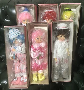 6 Brinn's Collectible Vintage Calendar Clown Dolls (1986) January thru June NEW - Picture 1 of 10