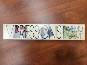Vintage Impressionist Memo Game Piatnik / Card Concentration - Art EUC - Picture 1 of 8
