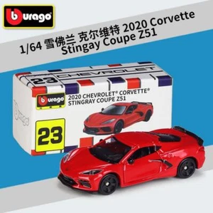 Bburago 1:64 Chevrolet Corrette Stingray Coupe Z51 Diecast Metal Model Car - Picture 1 of 4