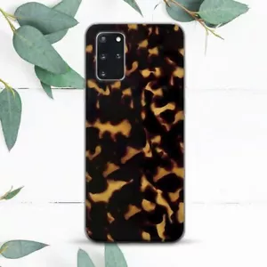 Custodia scura estetica tartaruga per Samsung Note 10 20 S20 S21 S22 S23 S24 FE - Foto 1 di 1