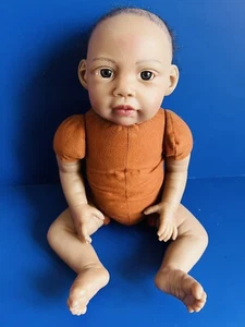 Paradise Galleries African American Baby Lifelike Doll 20” - Picture 1 of 12