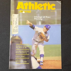 Athletic Journal Mar 1982 Magazine Burt Hooton Los Angeles Dodgers Baseball MLB - Picture 1 of 8