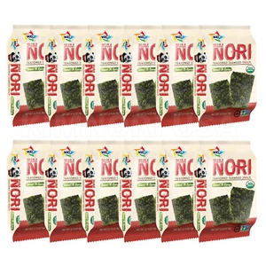 Organic Kimnori Seasoned Roasted Seaweed Snacks - 12 Pack Sweet Spicy Kim Nori - Picture 1 of 7