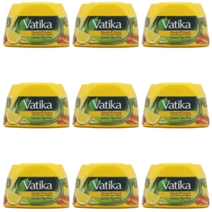9x Vatika Naturals Hair Dandruff Guard Style Hair Cream With Lemon Tea Tree 140 - Picture 1 of 2