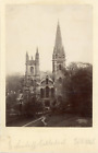 UK, Wales, Llandaff Cathedral  Vintage albumen print. Vintage England. Tirag