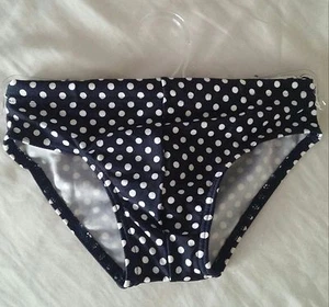 NUEVO Traje de baño para niños pequeños azul marino oscuro azul y blanco lunares Parte inferior de bikini Talla. 4 - Imagen 1 de 3