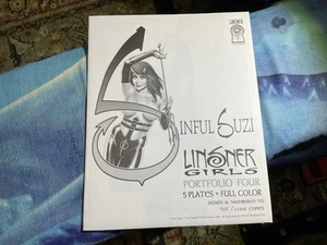 SINFUL SUZI/LINSNER ART PORTFOLIO FOUR 5-PLATES FULL COLOR SIGNED #406/1500 Rare - Picture 1 of 11