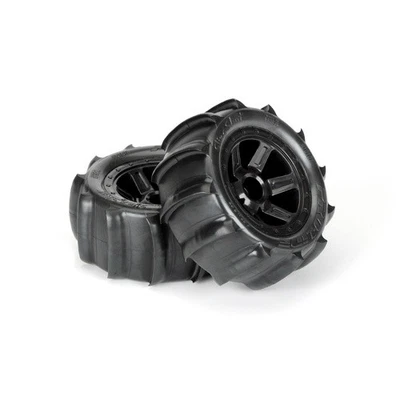 PROLINE 1/16 SLING SHOT 2.2 SAND TYRES ON DESPERADO WHEELS, E-REVO, PR10101-10 - Image 1 of 4