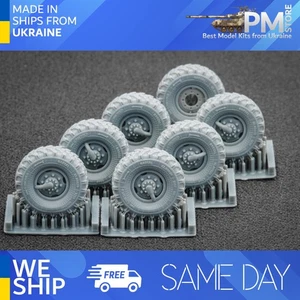 ScaleX WM-72001S 1/72 ZIL 131 Sagged wheel set for ICM - Picture 1 of 3