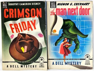 1943 Dell Mystery #137 Crimson Friday Dorothy Disney #161 Man Next Door Eberhart - Imagen 1 de 12