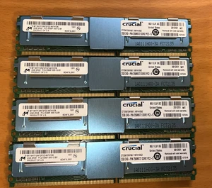 Lot of 4 - CRUCIAL CT2KIT25672AF667 18FH1D6Z - PC2-5300 Buffered Memory (2GB X4) - Picture 1 of 2