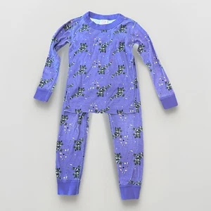 Hanna Andersson Black Panther Marvel Halloween Candy Long John Pajamas Size 4 - Picture 1 of 11