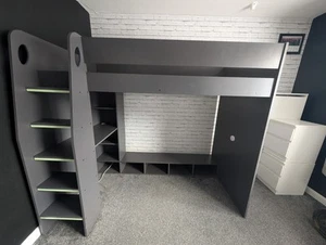 High Sleeper Cabin bed With Built In Desk - Picture 1 of 6