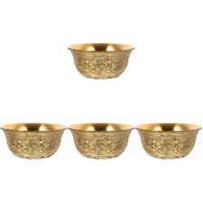  4pcs Copper Offering Cup Buddhist Offering Bowl Metal Offering Cup for Altar