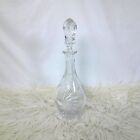 Crystal Glass Etched Decanter Star Swirl (Chip In Stopper)