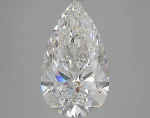5 CT Pear Lab Grown Diamond For Engagement Ring -IGI Certified - Picture 1 of 4
