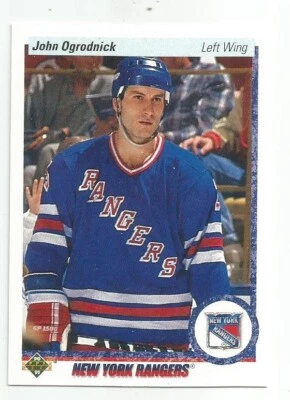 JOHN OGRODNICK 1990-91 UPPER DECK CARD MINT CONDITION - Image 1 of 2