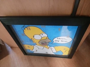 Wanduhr 58x58cm Homer Simpson Nostalgie Retro Reklame Vintage Deko Bier Bar - Bild 1 von 4