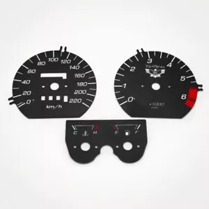 Honda GL 1500 Goldwing KM/H Aftermarket Instrument Cluster Black Gauge Faces - Picture 1 of 1