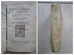 PRIVAS DE MORENNE : ORAISONS FUNEBRES ET TOMBEAUX, cantiques, quatrains, 1605. - Picture 1 of 24