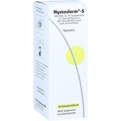 DERMAPHARM AG NYSTADERM S Suspension Dosierpumpe 48 ml PZN 3936742