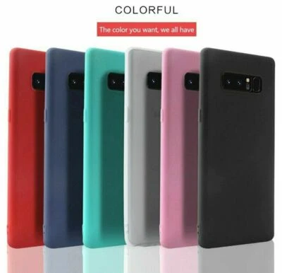 For Galaxy S21 S20 FE S10e S9+ S8 S7 Note 9 Ultra Thin Skin Matte TPU Case Cover - image 1 of 4