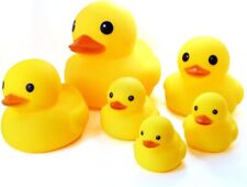 Novelty Place Rubber Duck Family Pack Ducky Baby Bath Toys for Kids (Pack of 6)