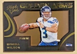 Russell Wilson 2015 Panini Brazos Dorados Negro Oro Serie #'d 46/49 - Imagen 1 de 10