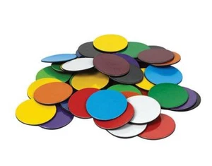 Counters Magnetic 22mm 10 colours 50 pieces Maths Teacher Resources Kids School - Picture 1 of 1